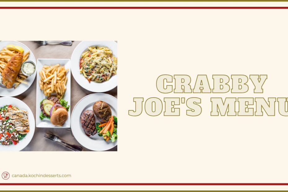 Crabby Joe's Menu
