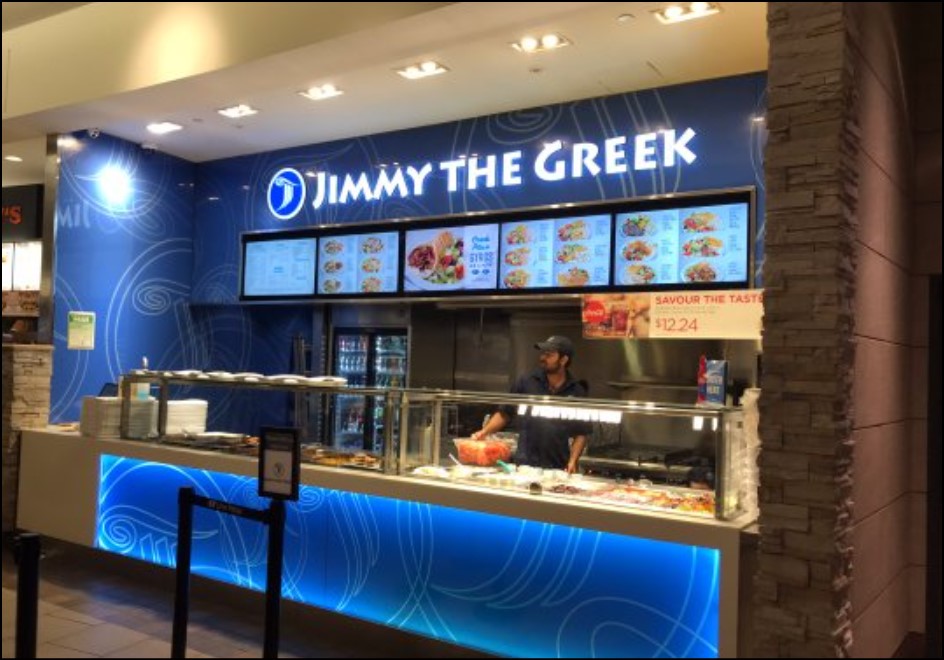 Jimmy the Greek Menu with Prices