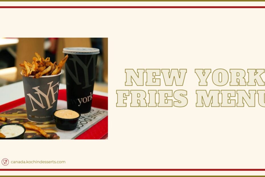 New York Fries Menu