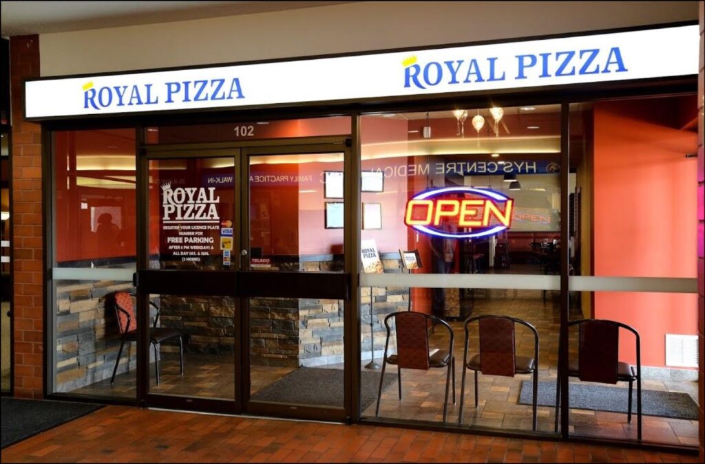 Royal Pizza Menu with Prices