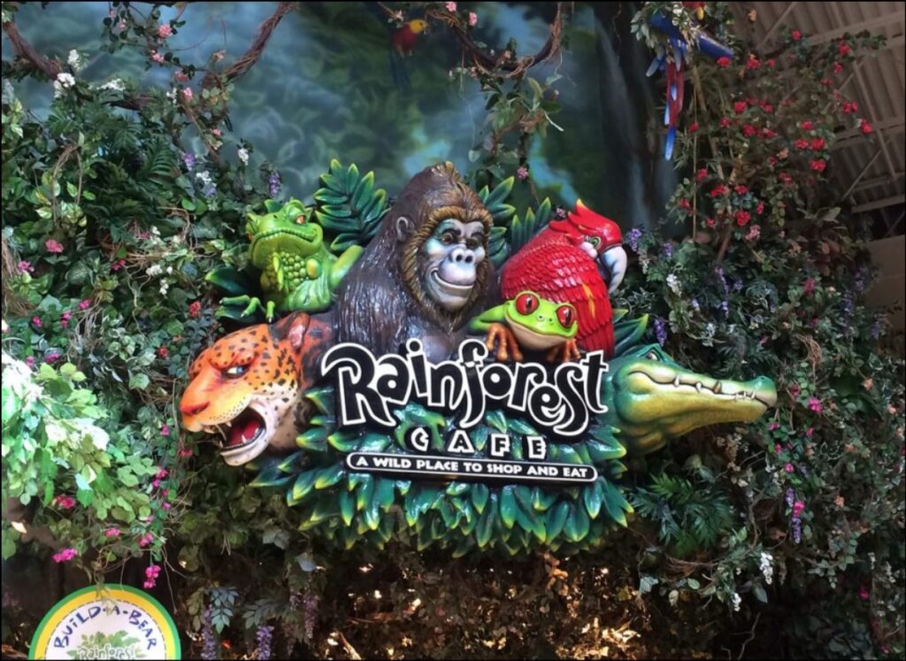 Rainforest Cafe Menu with Prices