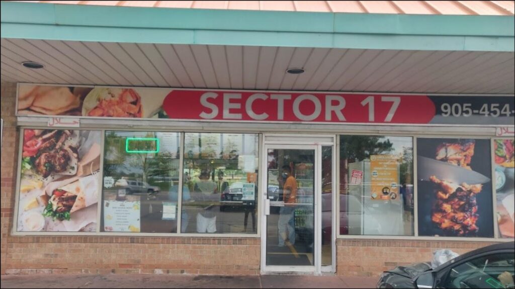 Sector 17 Menu with Prices